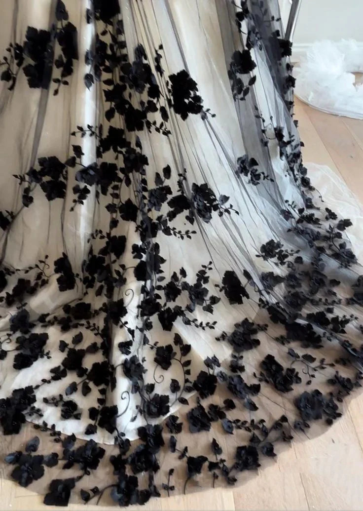Red gorgeous exquisite sweet floral applique long tulle ball gown evening gown wedding dress gh3345