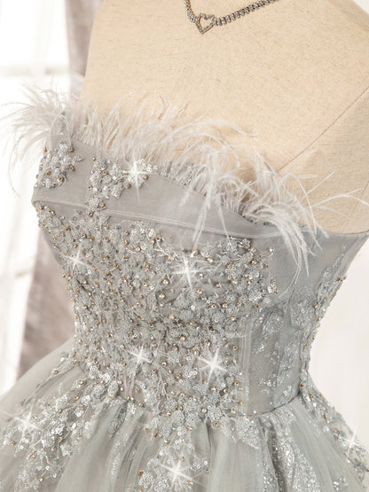 Silver Hoco Dress Short Homecoming Dresses SH238