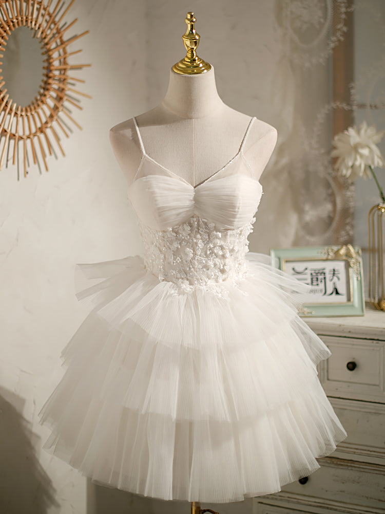 Princess Ivory Hoco Dress Short Homecoming Dresses SH244