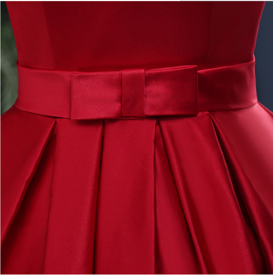 Elegant satin long prom dress,evening dress,cheap prom dresses  7682
