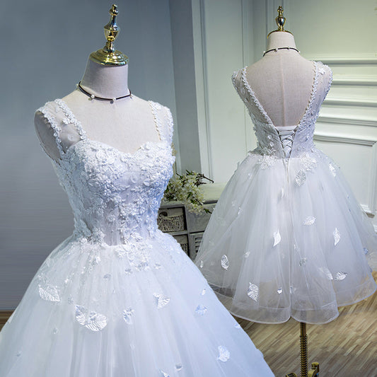 White Hoco Dress Short Homecoming Dresses SH248