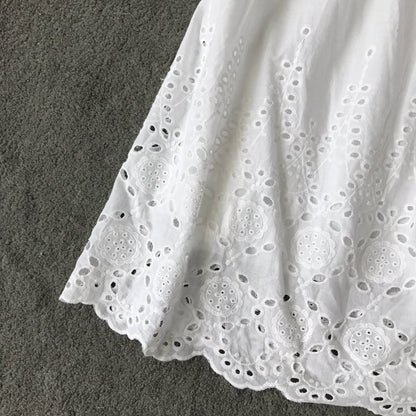 Off shoulder embroidered backless Strapless high waist solid dress  3726