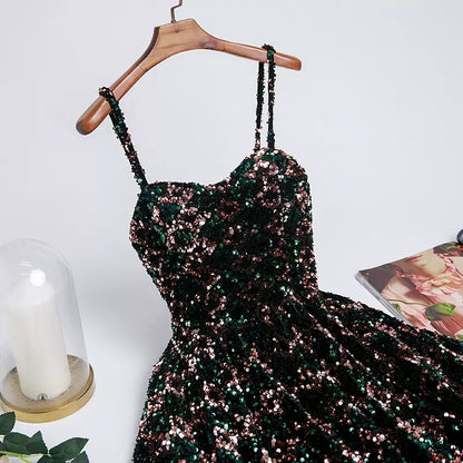 Sequin Hoco Dress Short Homecoming Dresses SH236
