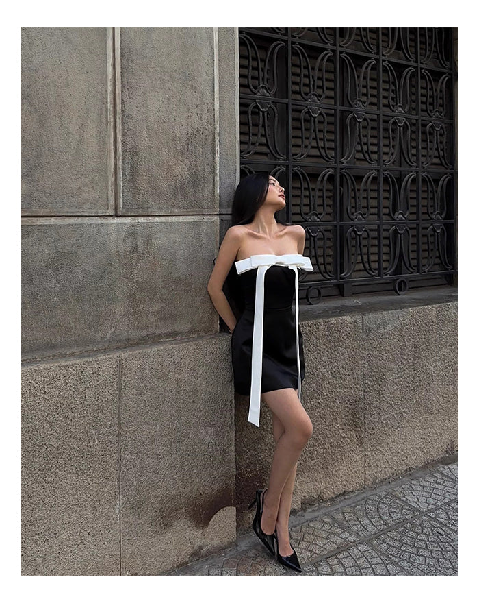 Vestidos de fiesta negros cortos, elegantes y cortos, de corte A y sin tirantes, para el regreso a casa, de noche, para cóctel, para 16 cumpleaños, DH2758