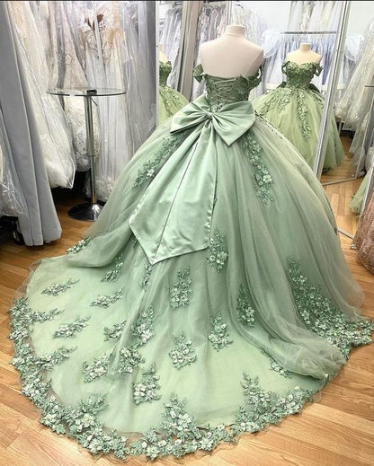 Vestidos de princesa para quinceañera, vestido de baile con hombros descubiertos para dulce 15 cumpleaños