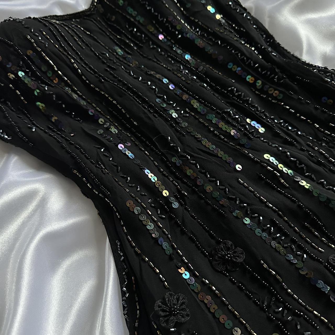 Black shiny elegant spaghetti strap sequined long ball gown prom dress evening dress party dress gh3142