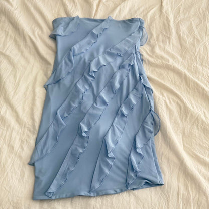 New Style Light Blue Bodycon Design Strapless Homecoming Dress TP3750