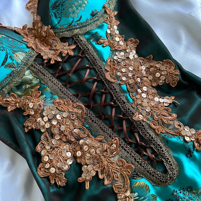 Turquoise Green Shiny Fashion Short/Mid-Length Chiffon Sequin Homecoming Dress Birthday Party Dress gh5008
