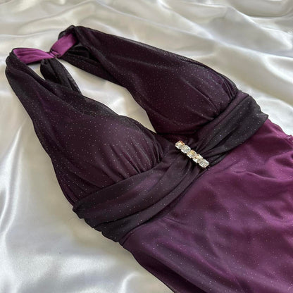 Vestido de fiesta largo con degradado morado encantador, vestido de novia, vestido formal