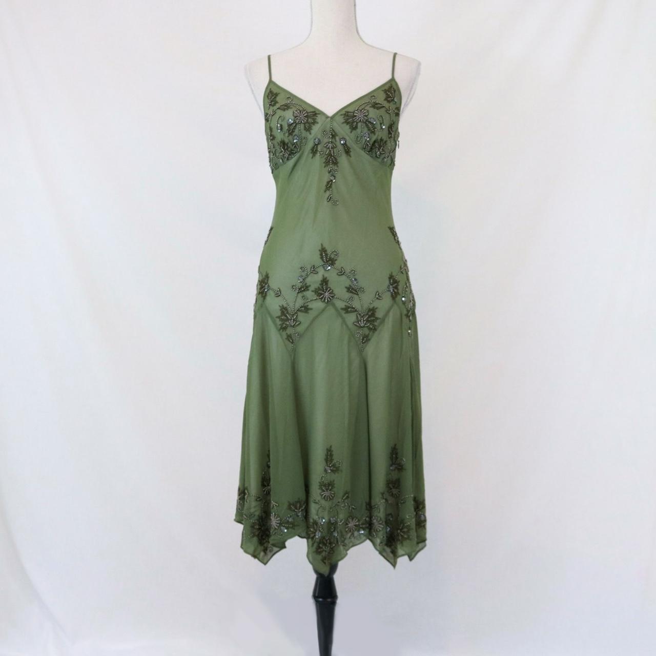 Green exquisite beaded short/mid-length chiffon homecoming dress birthday party dress gh5087