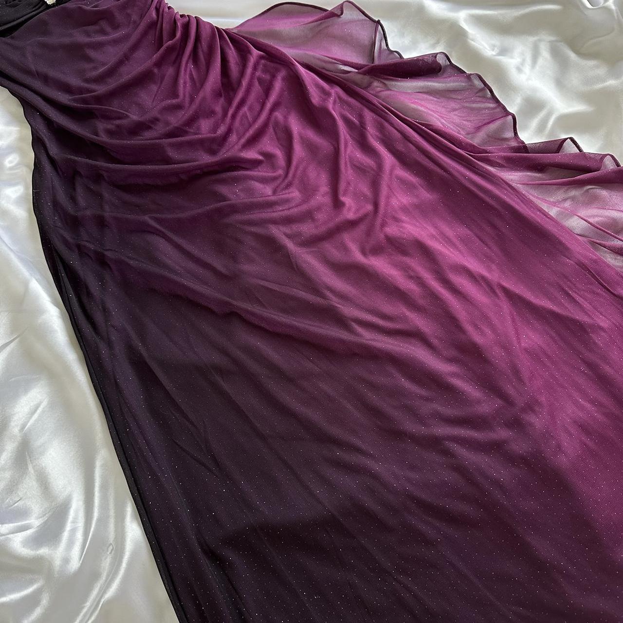 Vestido de fiesta largo con degradado morado encantador, vestido de novia, vestido formal