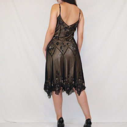 Green exquisite beaded short/mid-length chiffon homecoming dress birthday party dress gh5087