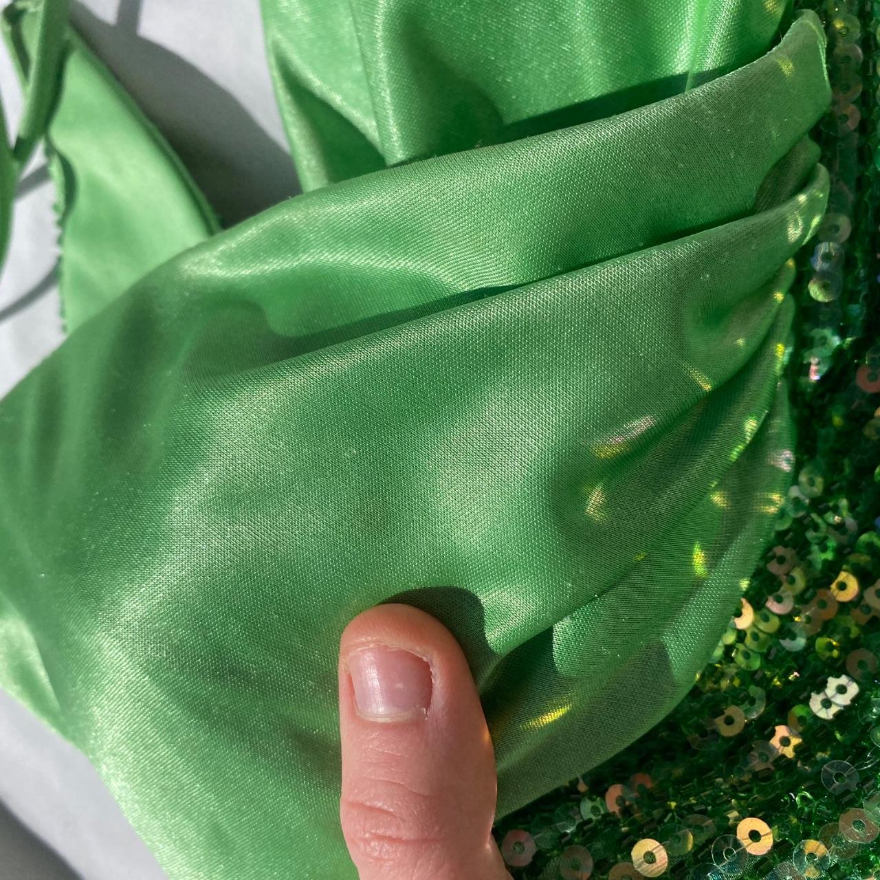 Green Vintage Fashion Playful Deep V Exquisite Beaded Sequin Camisole Long Backless Satin Fairy Ball Gown Prom Dress Evening Gown Birthday Party Dress gh3960