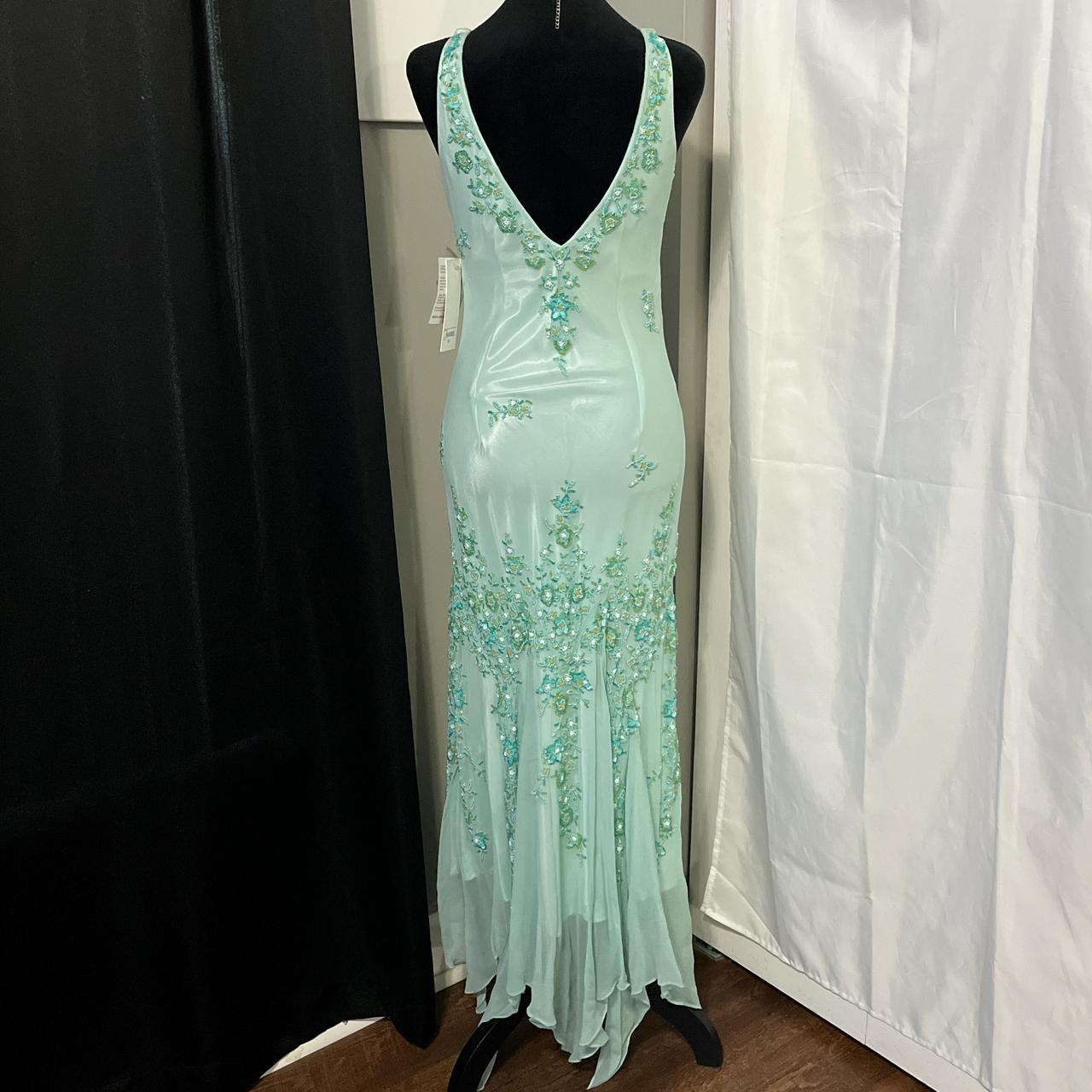 Green vintage fashion exquisite beaded fairy dress asymmetrical hem long Chiffon ball gown evening dress party dress prom dress gh3628