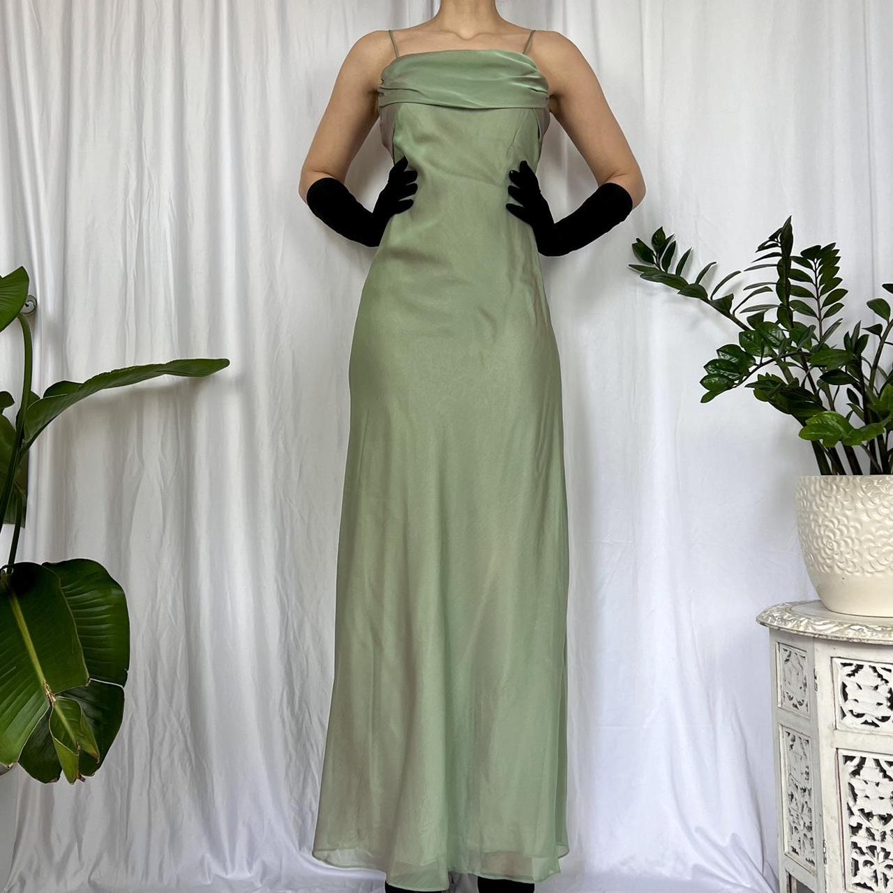 Green Shiny Fashion Vintage Elegant Spaghetti Strap Long Chiffon Tulle Ball Gown Evening Dress Party Dress Prom Dress gh3714
