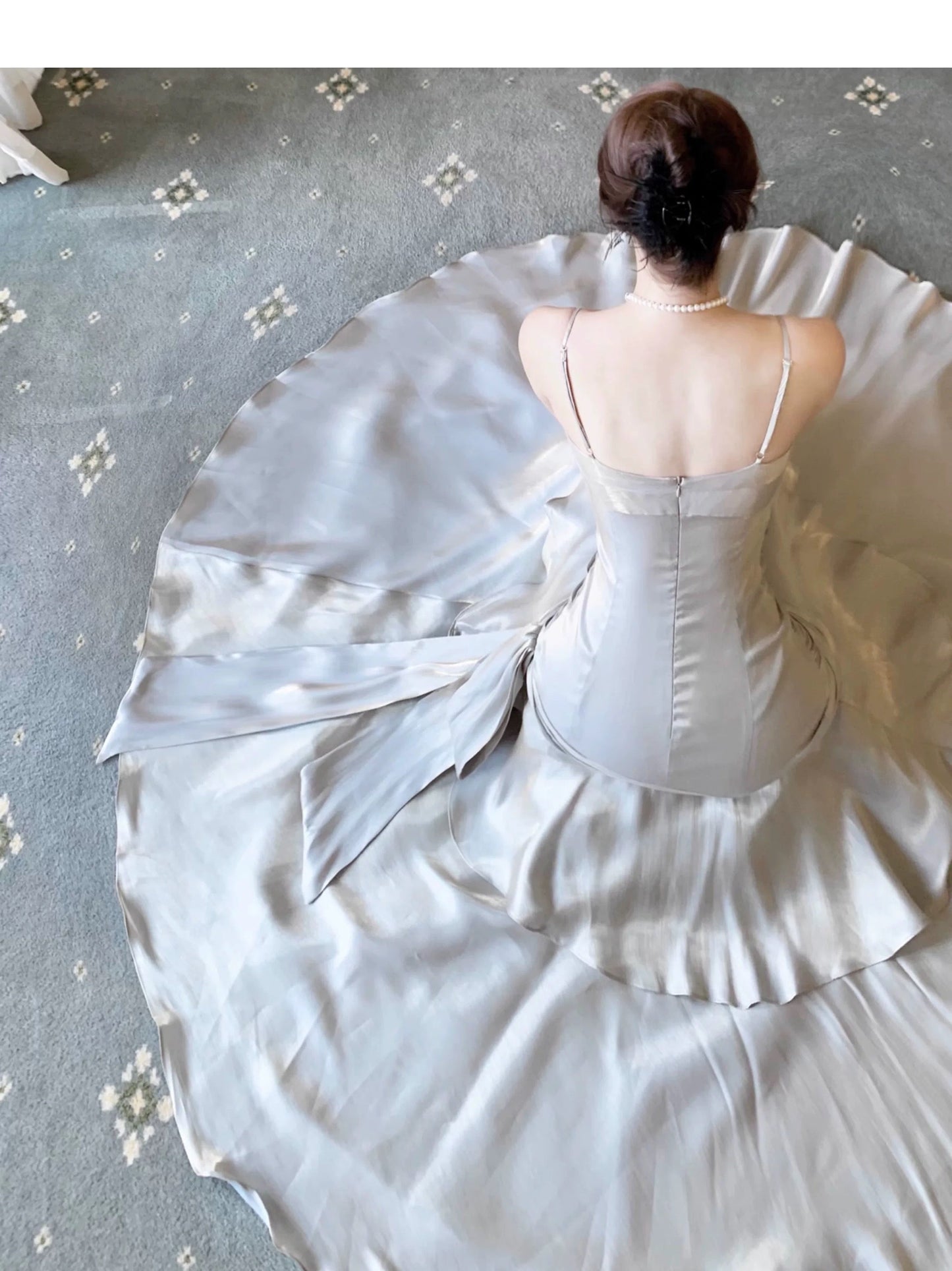 Vestidos de fiesta largos de sirena modestos con tirantes finos para fiesta de cumpleaños y noche
