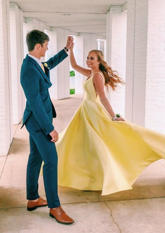 Yellow Prom Dress, Prom Dress P4727