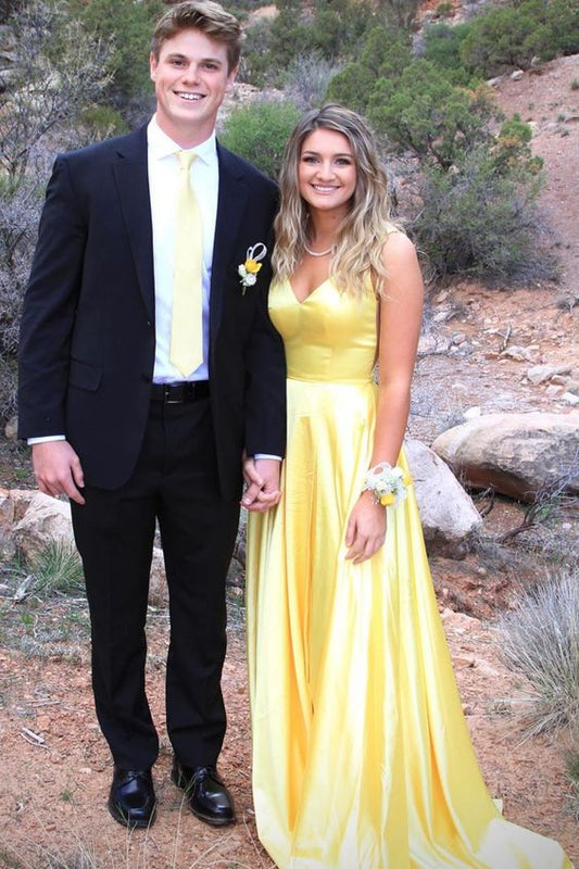 Yellow Prom Dresses,Evening Dress Pretty Prom Dresses P7556