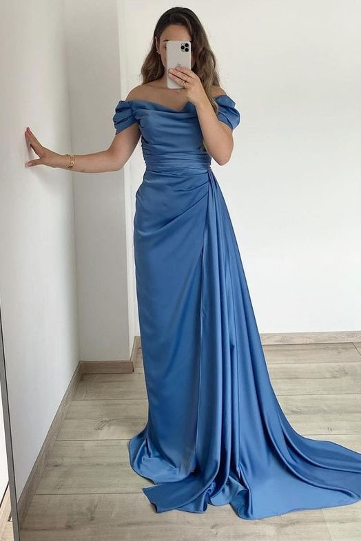 Strapless Off-The-Shoulder Mermaid Prom Dress With Ruffles Online gh650