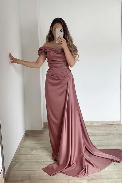 Strapless Off-The-Shoulder Mermaid Prom Dress With Ruffles Online gh650