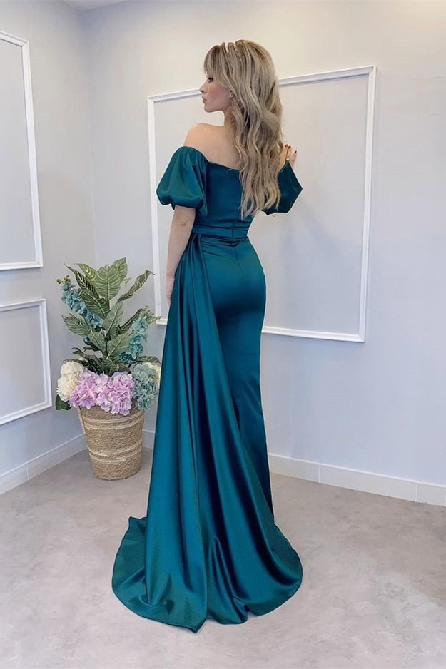 Peacock Off-the-Shoulder Mermaid Prom Dress With Split gh757