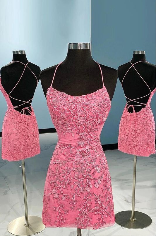 Vestido de encaje rojo para regreso a casa, vestidos de fiesta cortos, vestido formal de invierno, vestido de fiesta de regreso a clases
