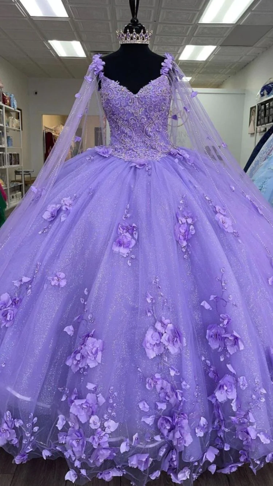 Vestidos de quinceañera princesa color lila, vestidos de quinceañera, vestidos de gala con apliques