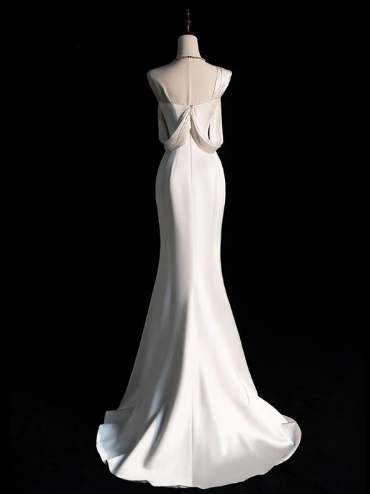 Simple Prom Dresses, Mermaid Wedding Dress      fg5603