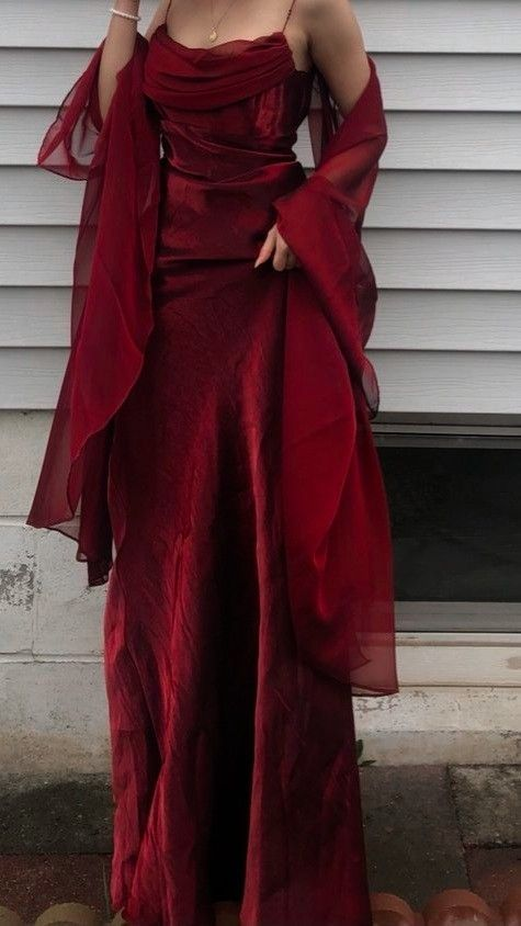 Burgundy vintage elegant a-line spaghetti strap sleeveless long formal floor-length ball gown prom dress evening gown party dress gh2972