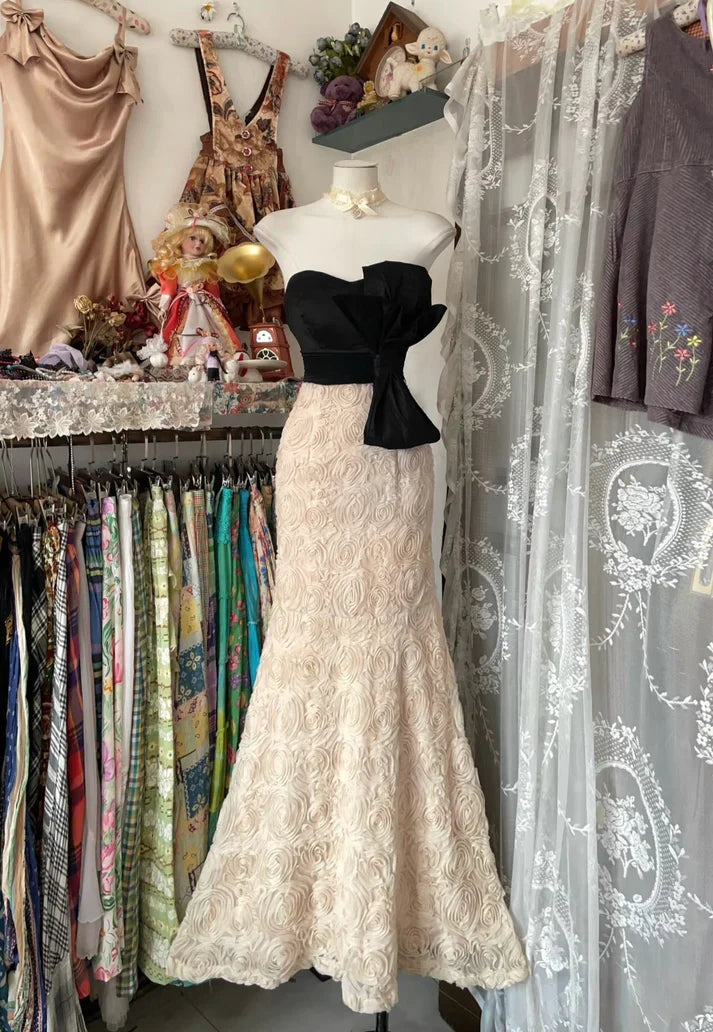 Black Pink Fashion Off Shoulder Exquisite Lace Long Prom Dress Evening Dress Party Dress gh3384
