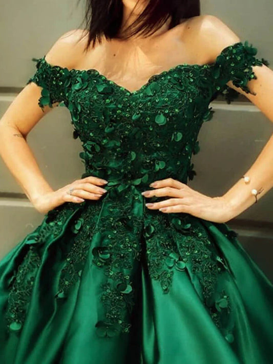 Off Shoulder Short Green Lace Homecoming Dresses SH028