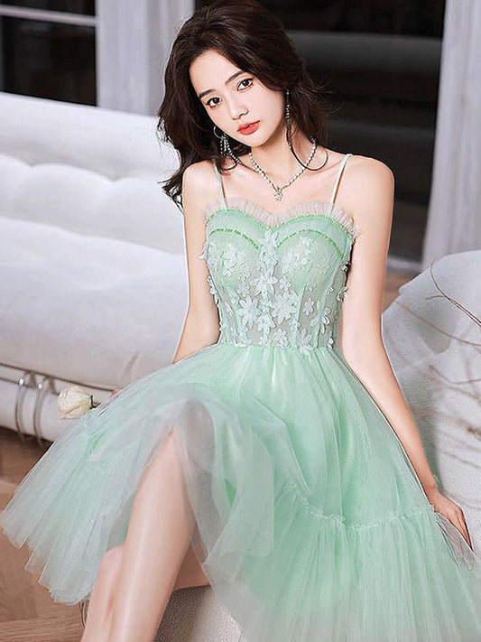 Short Mint Green Homecoming Dresses SH032