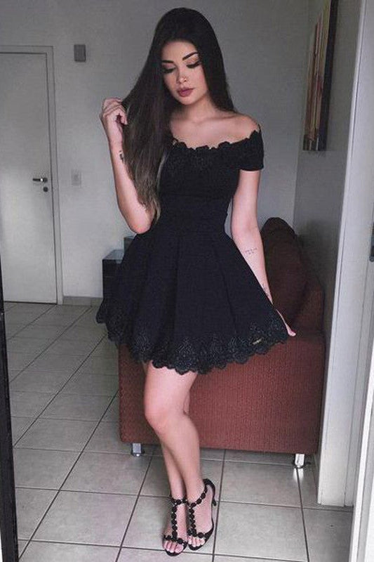 Vestido de encaje para regreso a casa, vestido de fiesta corto para adolescentes