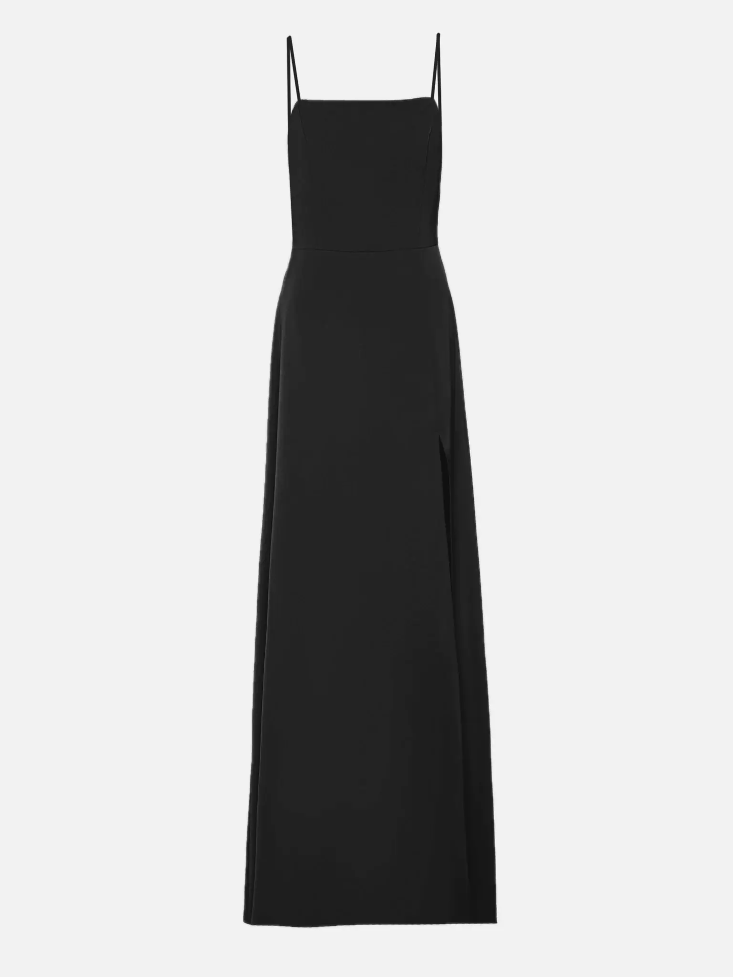 Spaghetti-Straps Mermaid Ruffles Black Prom Dress SH528