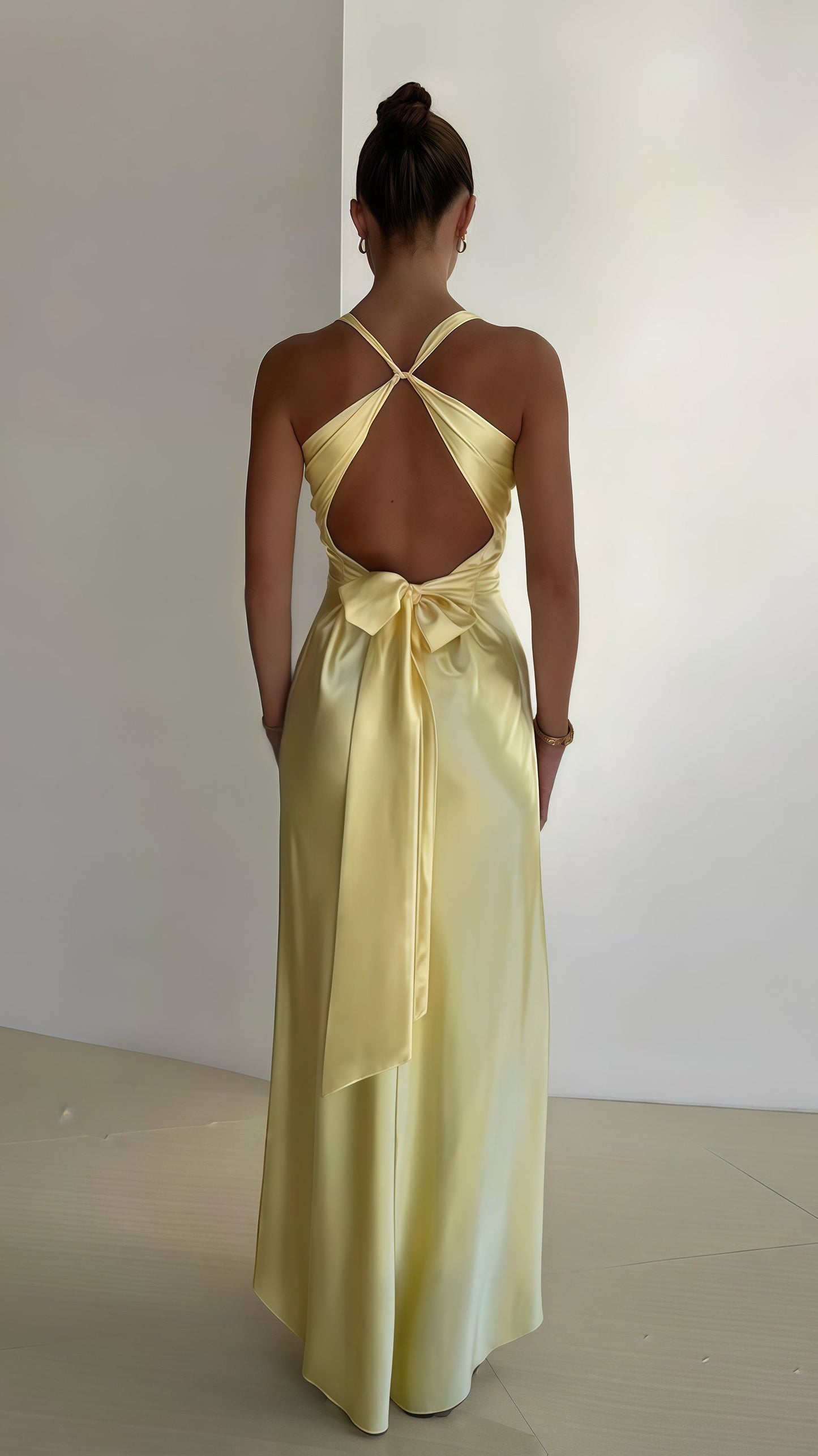 Sexy Open Back Mermaid Party Dress, Silk Satin Gala Prom Dress,AST1676