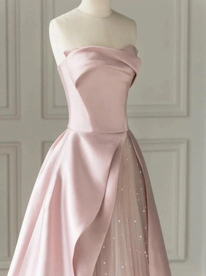 Elegant Strapless Formal Evening Dresses Long Event Party Dress