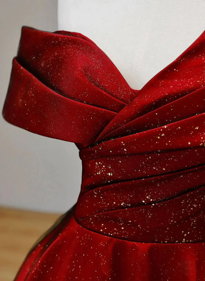 Vestido de fiesta largo con escote en forma de corazón en rojo y negro, vestido de noche largo en rojo y negro, vestido de graduación TP1151