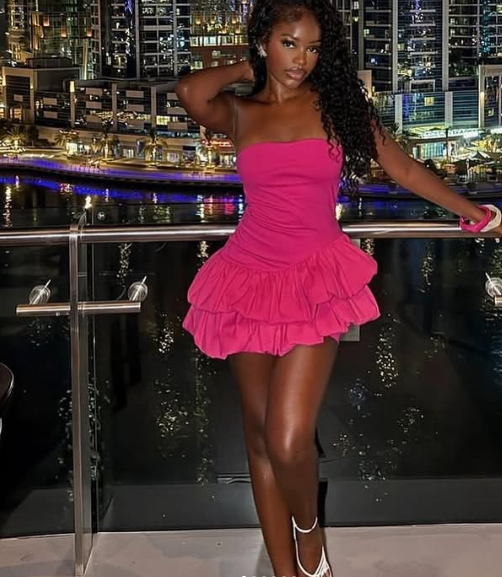 Sexy Bright Pink Mermaid Strapless Sleeveless Short Homecoming Dress TP2060