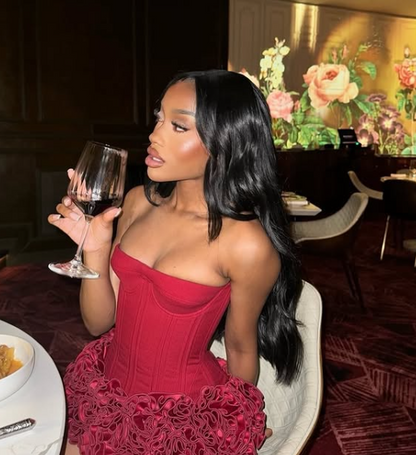 Sexy Burgundy Sweetheart Neck Off-the-shoulder Sleeveless Short Homecoming Dress TP2062