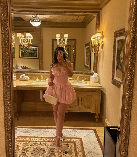 Pretty Pink A-line Strap Mini Party Dress Homecoming Dress TP2116