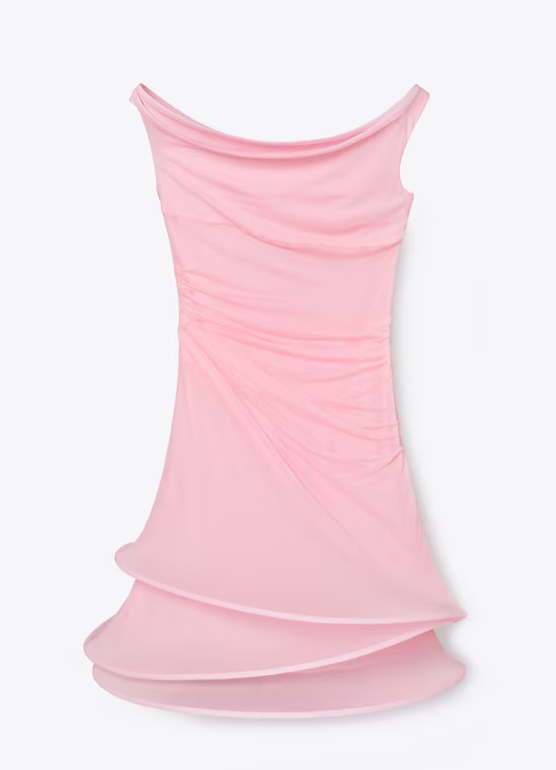 Chic Pink Strapless Sleeveless Short Party Dress Homecoming Dress TP2430