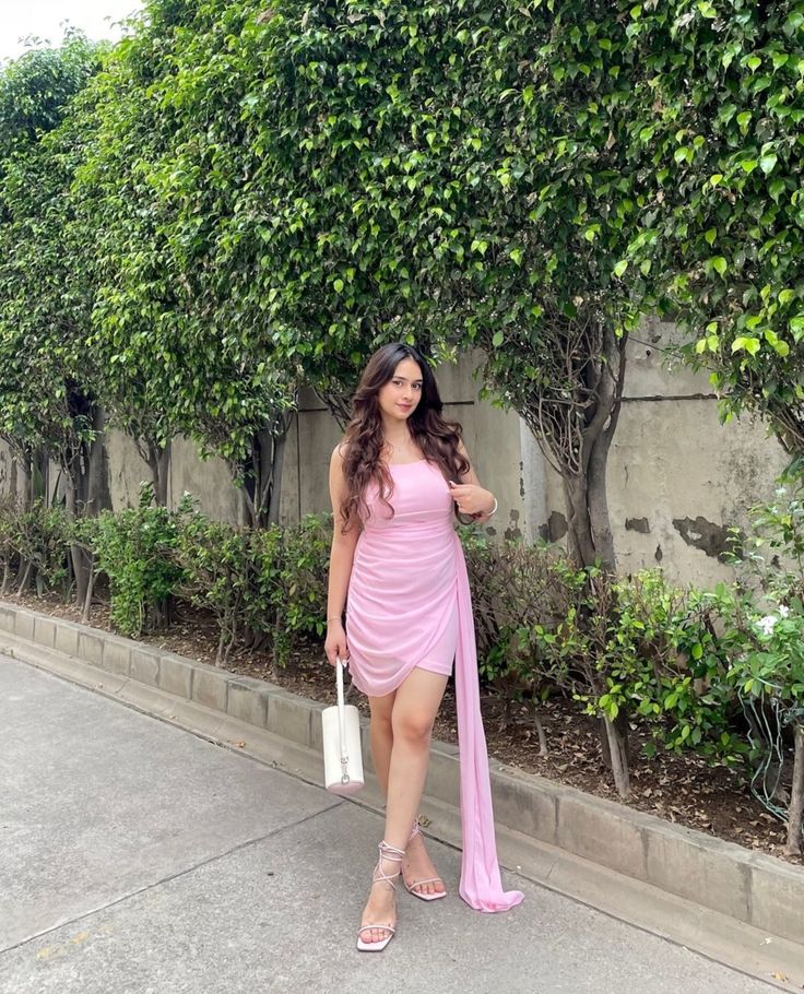 Sweetheart Pink Strapless Sleeveless Bodycon Mermaid Short Party Dress Homecoming Dress TP2475