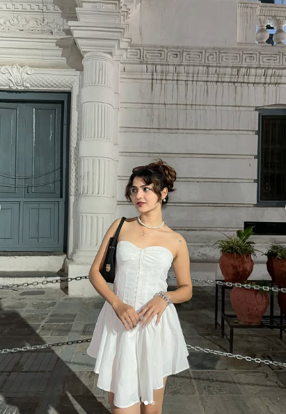 Elegant White Strapless Sweetheart Neck A-Line Short Party Dress Homecoming Dress TP2479