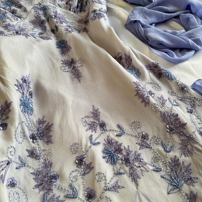 Vestido de noche vintage de gasa con cuentas, sin mangas y sin tirantes, TP2605
