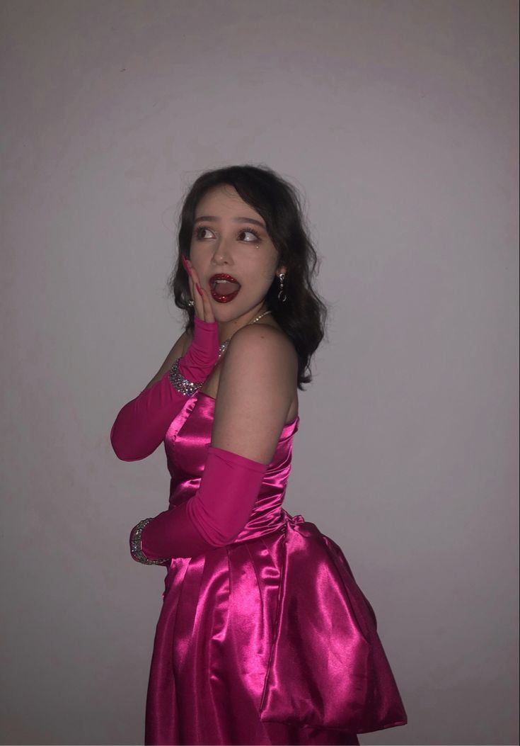 Sweet Hot Pink Strapless Satin Bow Short Party Dress Homecoming Dress Sleeveless TP2665