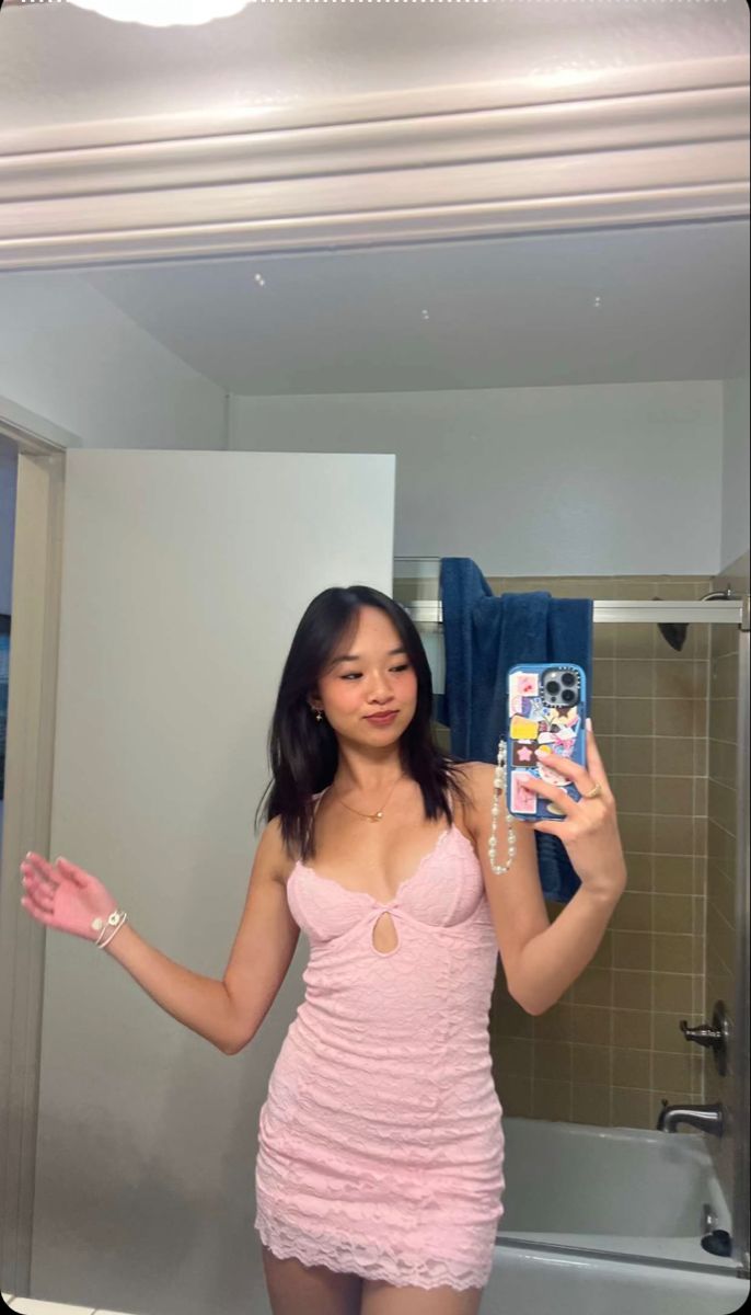 Sweet Pink Lace Halter Bodycon Backless Mini Party Dress Homecoming Dress TP2696
