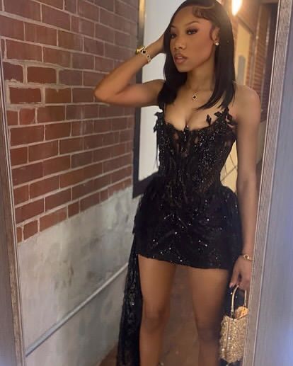 Sexy Black Strapless Beaded Mini Party Dress Homecoming Dress TP2737
