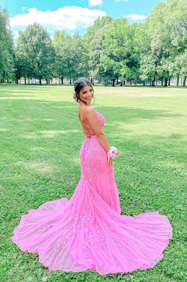 Vestidos de fiesta de sirena con tirantes finos y encaje de tul, vestido formal largo, vestidos elegantes para eventos 