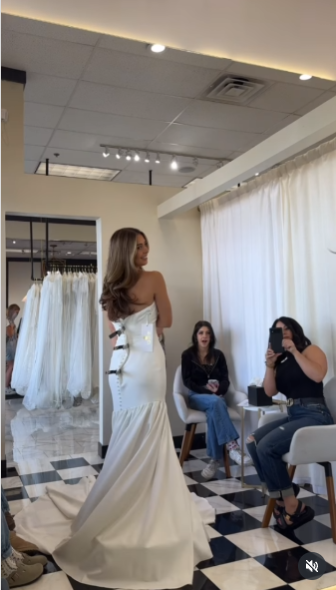 Vestido de novia de ensueño, corte sirena, sin tirantes, blanco, de satén, largo, W0118