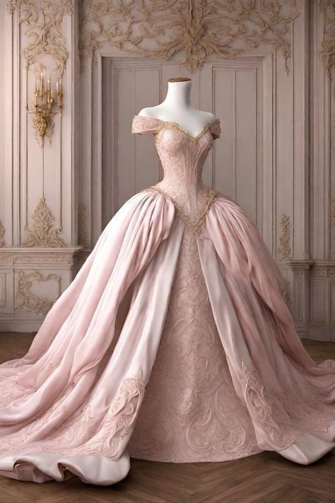Hermoso vestido de quinceañera largo con hombros descubiertos y encaje rosa, vestido formal de manga corta con flores, vestido de 15 años, vestido de dulces 16 W0291